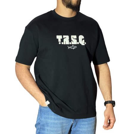 OVERSIZE TRSQ LOGO BLK