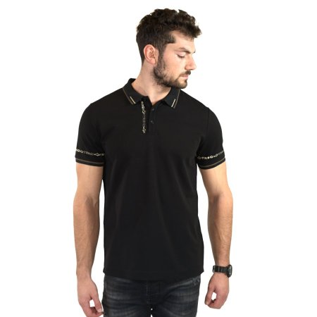 TRESQUALI S/S Polo black <br> <span class='text-color-warm'>سيتوفر قريباً</span>
